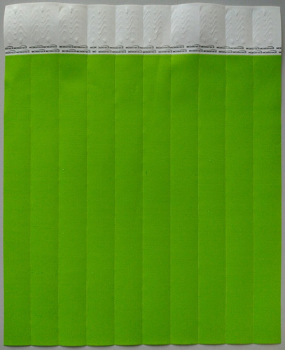 Kit 150 Pulseiras Identificação Lisas E Prova Água P Festas Cor Verde