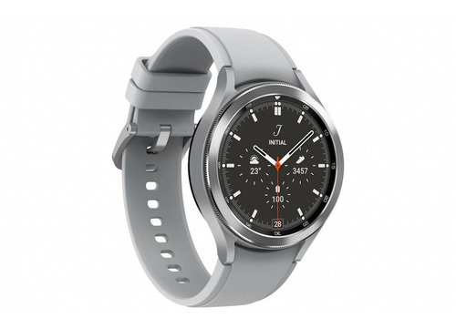 Galaxy Watch4 Classic 46 Mm Samsung Color de la caja Silver Color de la correa Silver Color del bisel Black