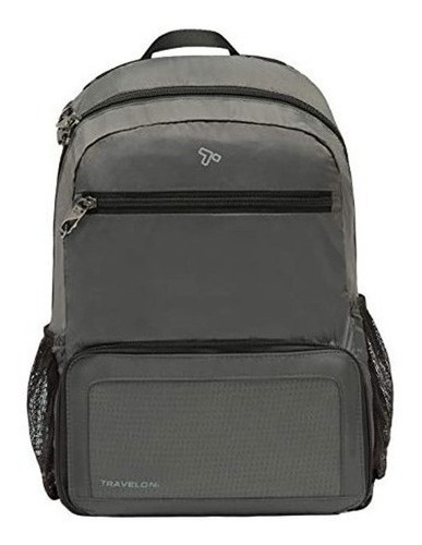 Travelon Antirrobo Mochila Plegable Mochila Carbon