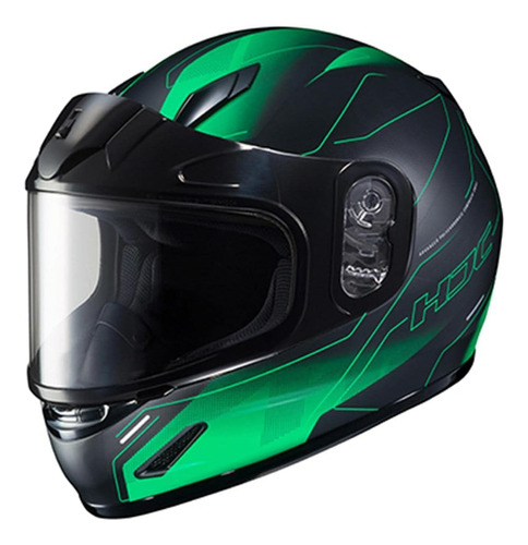 Casco Para Moto Hjc Helmets Cl-y Taze Y Talla L Color Negro