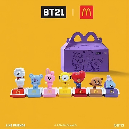 Boneco Mang Bt21 X Mcdonald's Lacrado K-pop Bts J-hope