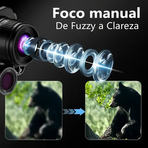 Z9005 Monóculo Tático Com Luz Visão Noturna Infravermelha
