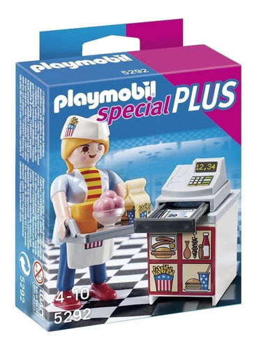 Playmobil 5292 Especial Plus Caja Registradora Con Mesera !!