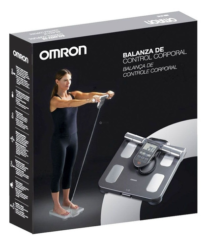 Balanza Omron Con Scanner Corporal Color Gris