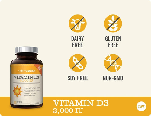 Vitamina D3 orgânica premium 2000iu 360 cápsulas (por exemplo, Dd84, sabor sem sabor)
