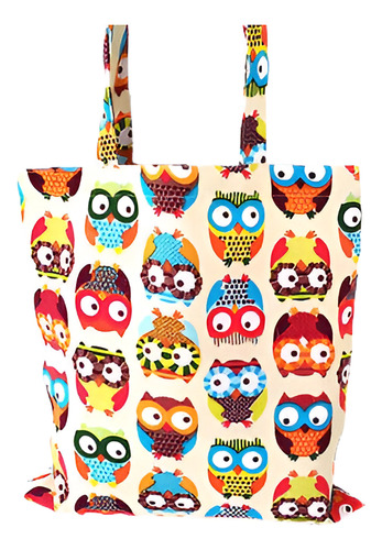 Buho Mujer Lona Capacidad Bolso Bolso Shopper Bolsa Estados 