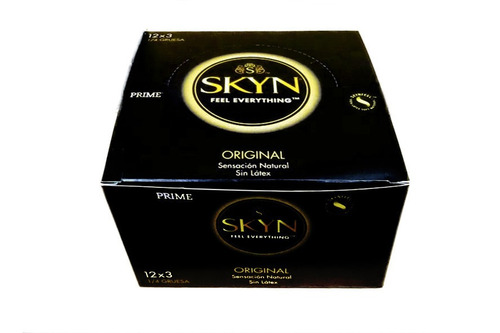Imagen 1 de 4 de Preservativos Prime Skyn 12 Cajitas X 3 Unidades Sin Latex
