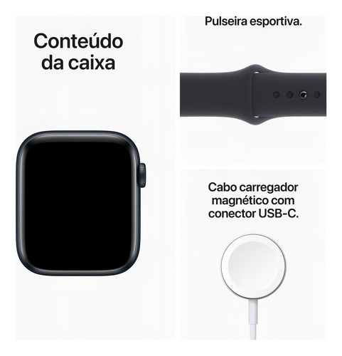 Apple Watch Se 2 Geracao 44mm Midnight ( M/l )