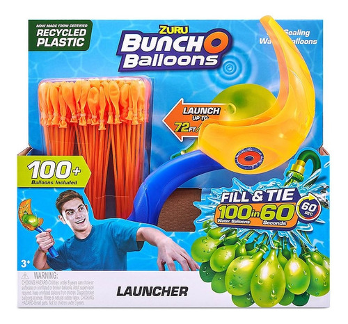 Lanzador De Globos Bolas De Aguas Incluye 100 Globos Zuru