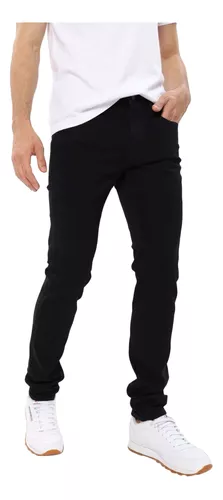 Pantalón Mezclilla Stretch Para Hombre Opps Jeans Color Negro Black Rocket