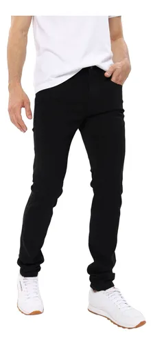 Pantalón Mezclilla Stretch Para Hombre Opps Jeans Color Negro Black Rocket