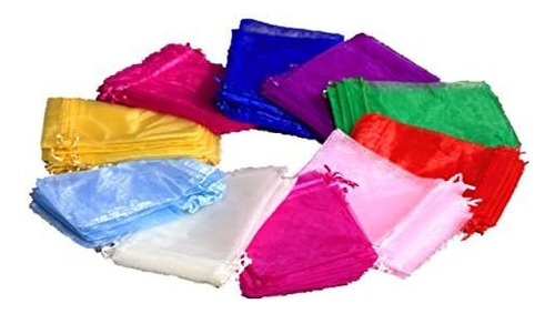 Edenkiss Marca 5x7 Pulgadas Mezcla De Color De Organza Bolsa