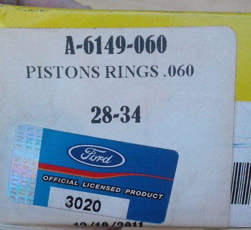 Repuestos Ford, Juegos De Aros Ford A