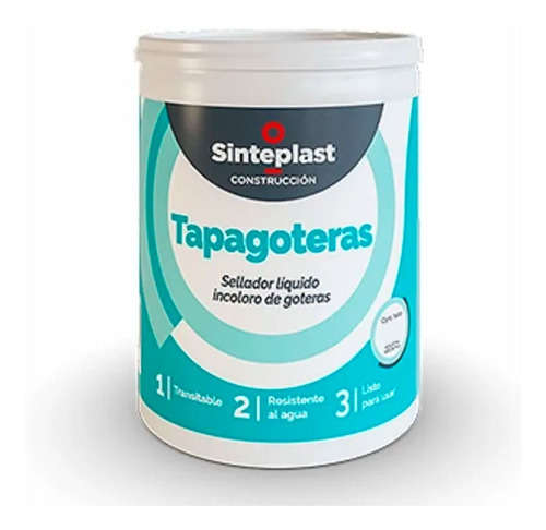 Tapagoteras Transparente Impermeable Liquido Sinteplast 1lt 