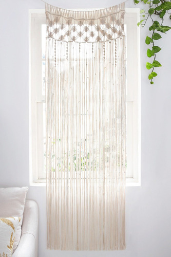 Mkono Cortina De Macramé Para Colgar En La Pared, Decoración