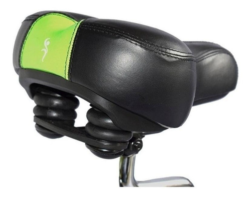 Imagen 3 de 4 de Bicicleta estática MoviFit G-Misil para spinning negra y verde