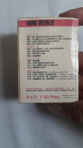 Cuento Bolsillo * Pinocho * Bruguera 1973 Mini Infancia (Usado)