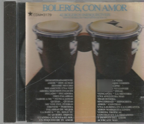 Cd.  Boleros Con Amor // 42 Boleros.