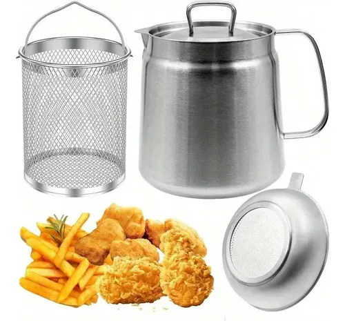 comprar 2l Mini Freidora De Acero Inoxidable 304 Con Colador