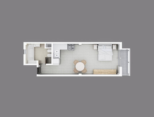 Imagen 20 de 30 de Monoambiente Venta En Construcción Con Balcón 38 Mts 2 Totales- 11 E/ 38 Y 39-pozo-emprendimiento