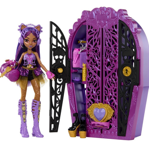 Monster High Skulltimate Secrets Clawdeen Wolf Doll Armario