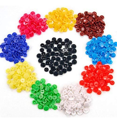 Ultnice 150pcs Plastico Snap Boton T5 Fasteners Sets Para Al