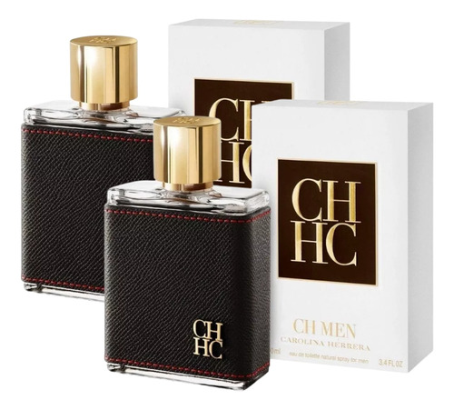 Paquete Ch Men Carolina Herrera 100ml Caballero Original 2pz