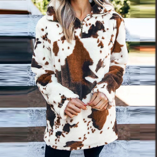 Abrigo Reversible De Forro Polar Para Mujer, Manga Larga Y C