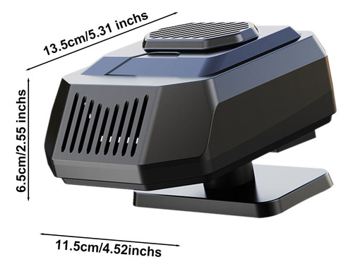 Calentador De Coche De 12 V De Uso General Con Ventilador Ca
