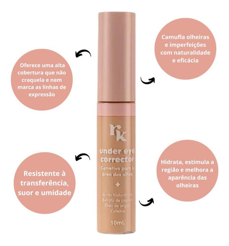 Corretivo Para Área Dos Olhos Ruby Kisses Under Eye 15