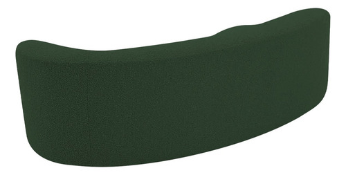 Divã Recamier Orgânico Tokyo 160cm Lado Esquerdo Linho Cor Verde