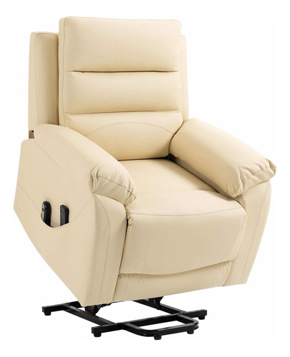 Silla Masajeadora Elevadora Reclinable Eléctrica Beige