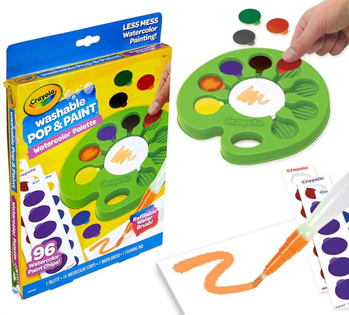 Set De Pintura De Acuarela Crayola Pop & Paint Palette, Rega