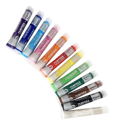 Temperas Maped X 12 Tubos 8 Ml Colores Surtidos Surtidas
