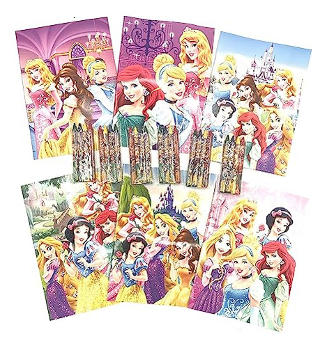 Libro Para Colorear De Princesas De Disney Con 4 Unidades De