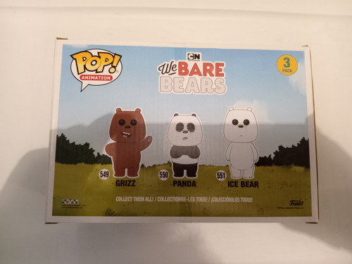 We Bare Bears Flocked Figura De Acción Funko Pop Escandaloso