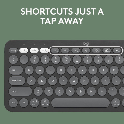Teclado Logitech Pebble Keys 2 K380s Bluetooth Qwerty Españo