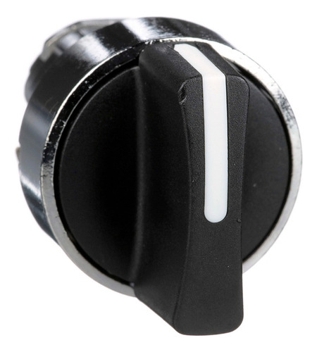 Frontal Metálico Comutador 3 Posições Preto 22,5mm Schneider