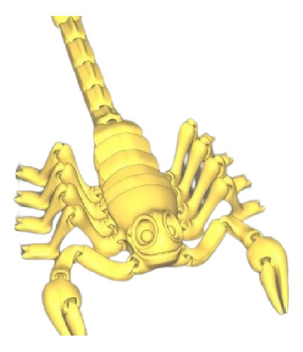 Flexi Escorpion Articulado Modelo Stl Para Impresion 3d