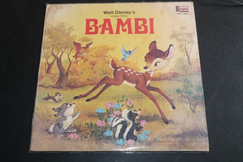Jch- Walt Disney Song From Bambi Lp Usa