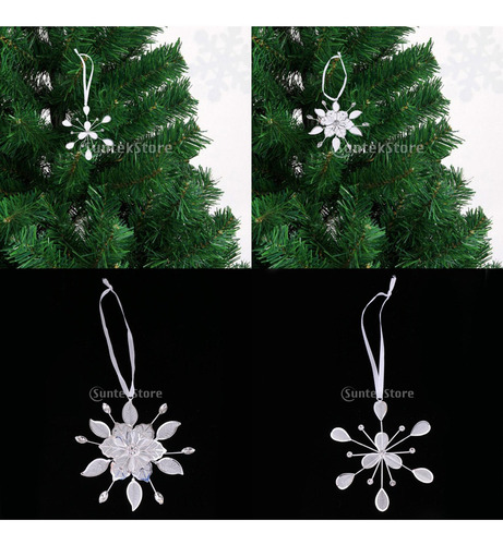 Ornamento Colgante Del Árbol De Navidad Del Copo De Nieve