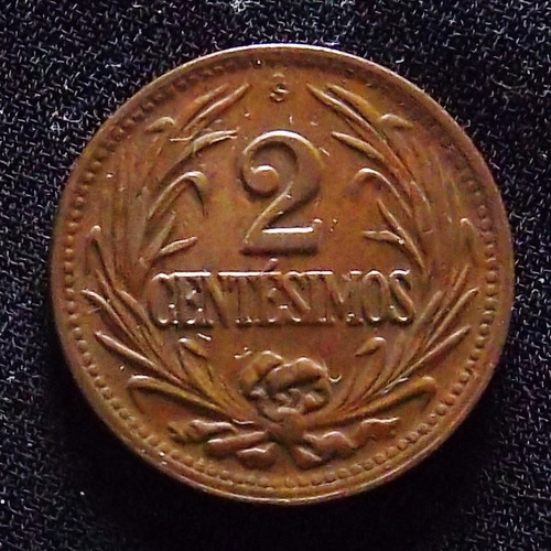 Uruguay 2 Centésimos 1947 Excelente Km 20a