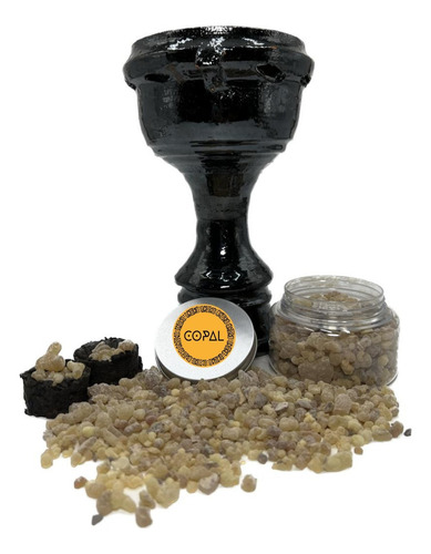 Kit-copalera Grande + Copal 150 G + 7 Carbones