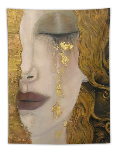 Bephon Tapiz Artistico Gustav Klimt Lagrima Dorada Arte 30 X