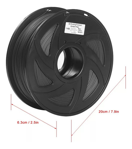 Fibra De Carbono+filamento De Impressora 3d Pla 1,75 Mm 1