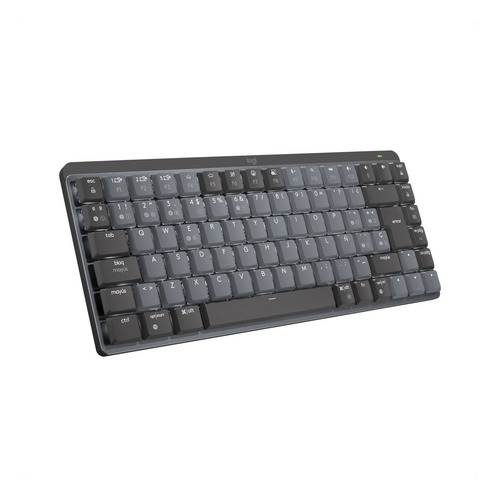 Imagen 2 de 3 de Teclado bluetooth Logitech Master Series MX Mechanical Mini QWERTY español España color grafito con luz blanca