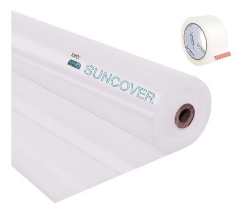 Cubierta Plástica Invernadero 6.20 X 20 M Blanco 15% + Cinta