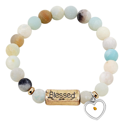 Uloveido, Cuentas De Piedra Natural Para Mujer, Pulseras Ben