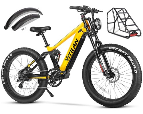 Bicicleta Eléctrica T7 Para Adultos Fat Tire Ebike 750w Moto