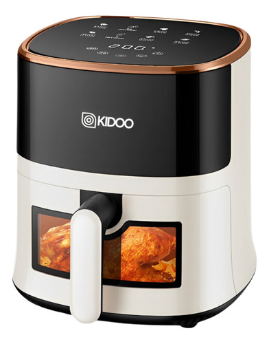 Freidora de aire sin aceite airfryer Kidoo Air020 3,8L 1200w panel digital ventana frontal transparente Temporizador bandeja extraible tecnología de calidad